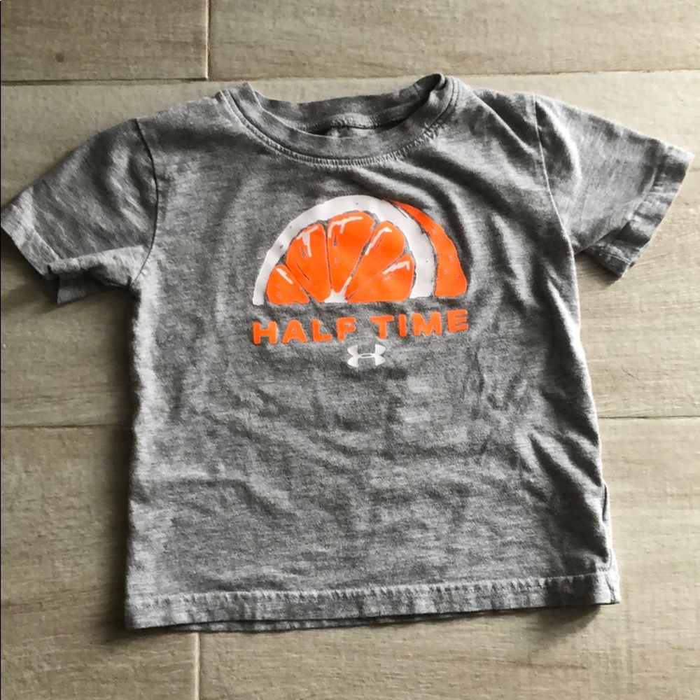 Toddler under armor grey t shirt